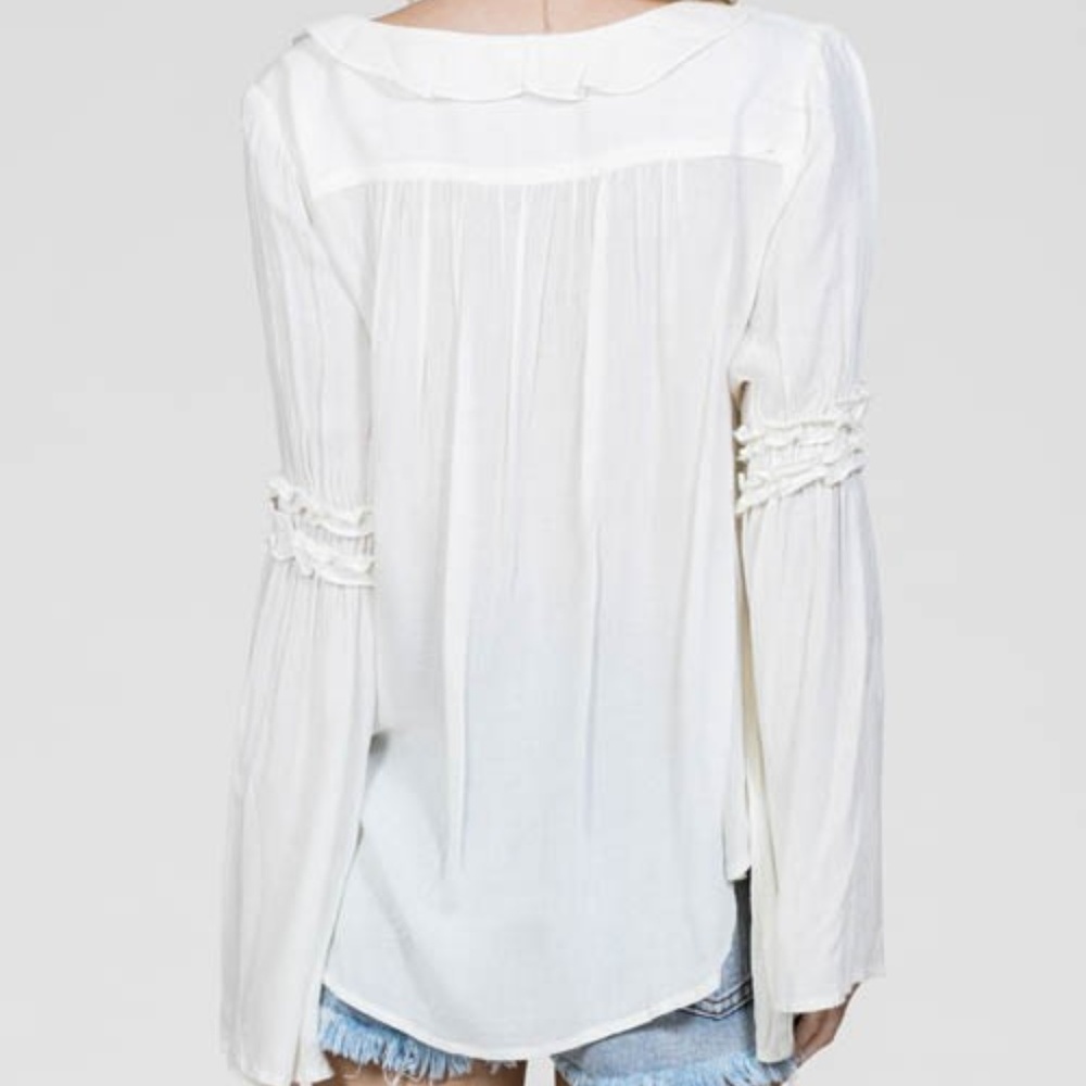 🌸🌟LAST 1🌟NWT En Creme Ivory Blouse - Picture 5 of 5